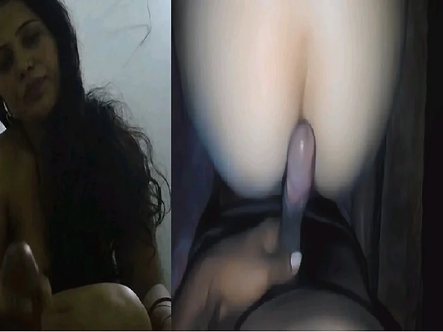 Bhabhi desi blowjob and white ass fucking