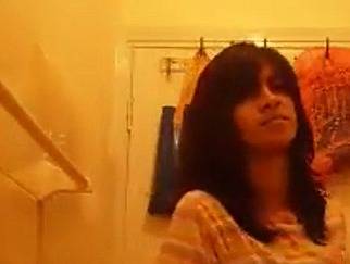 Beautiful Indian teen striptease
