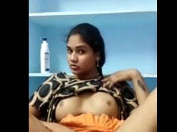 Cheating Malayali wife naked fingering video call with BF