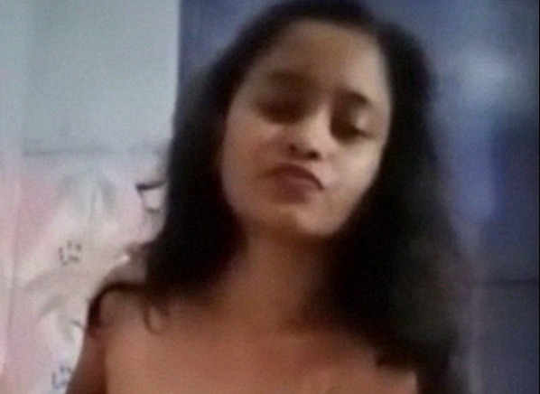 Cute Indian girl masturbating using dildo in the bathroom