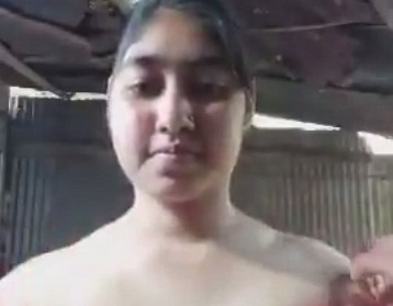 Fair big boobed Indian local girl