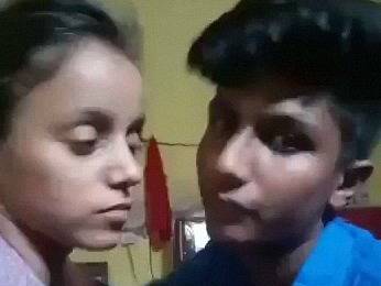 Indian dehati lovers kiss and fondle