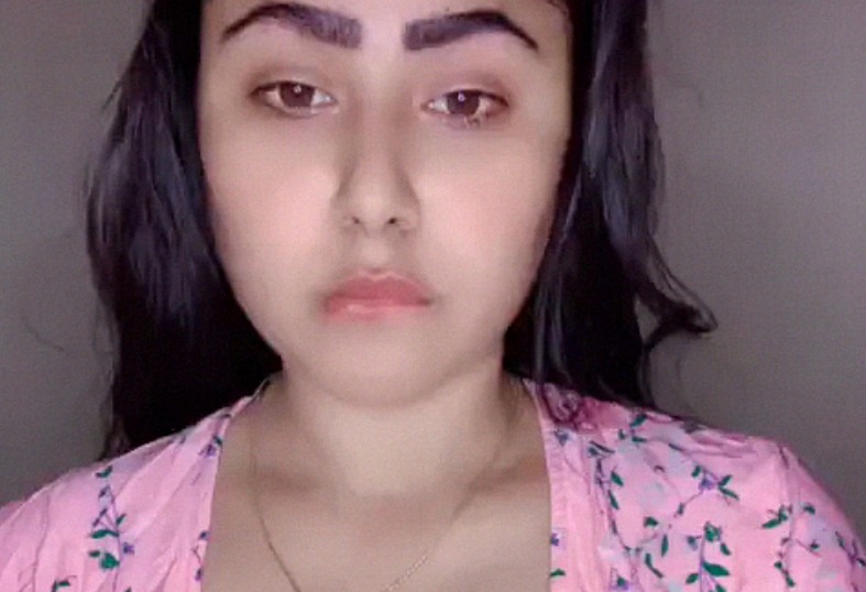 Indian model girl playing with her boobs and nipple