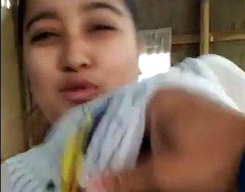 Majuli GF exposed and captured nude at her house
