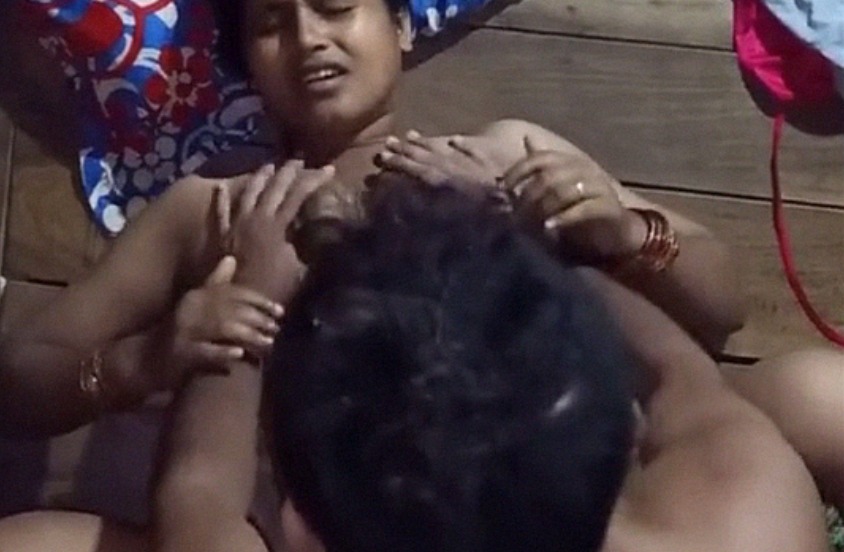 Sexy shaking village wife fucked hard by husband