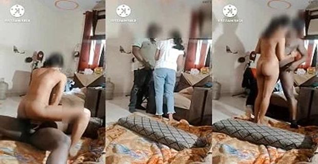 Chudasi ladki watchman ke lund par condom lagakar sex ki