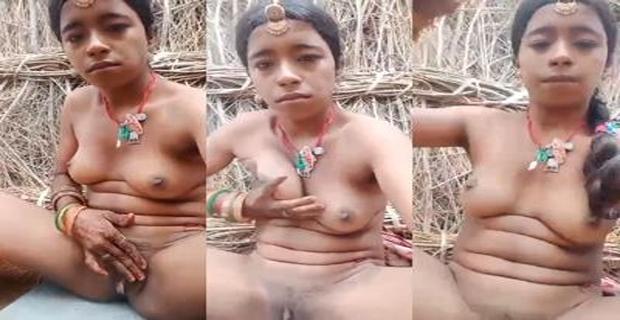 Dehati adivasi ladki ki chut me ungli wali solo sex mms