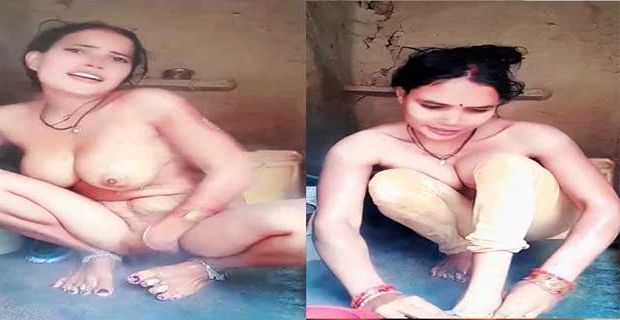 Dehati bhabhi ki nude bath cuckold pati samne