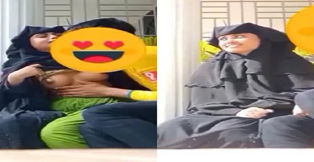 Desi muslim girl burka mein boob sucking Hindi mms