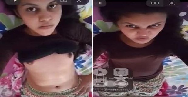 Hot Tamil ladki ki topless selfie porn tape viral