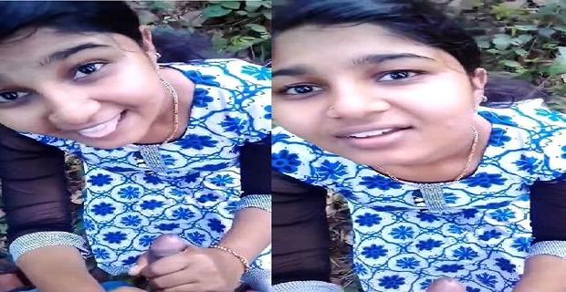 Mallu big tits girlfriend blowjob sex outdoors
