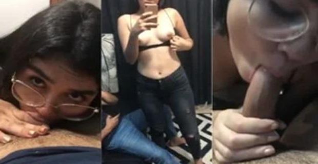 Mumbai model ne bra me tease karke lover ka lund chusa masti me