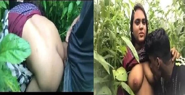 Randi ladki jungle me chut chudai karti lover sath