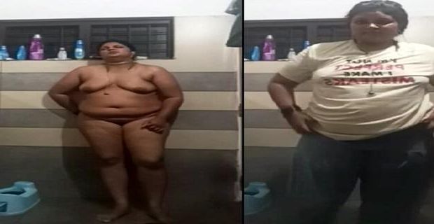 Tamil BBW aunty sex affair lover ke liye nude bath