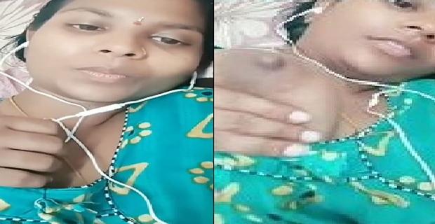 Village Tamil gf nude boob show sex lover sath