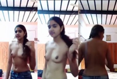 18 yr old Bihari girl gets naked in an Indian girl nude MMS