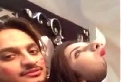 A Bangladeshi guy shows his GF's big boobs on camera
