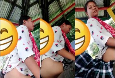 An Assamese girl bounces on her BF's dick in desi outdoor sex