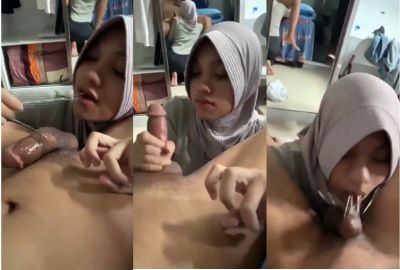 Bangladeshi hijabi girl sucks her brother's dick