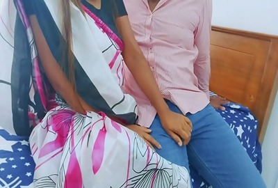Desi English teacher tastes colleague's dick in desi porn
