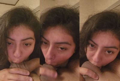 Hot Delhi babe sucks her BF's dick in the Indian bf video