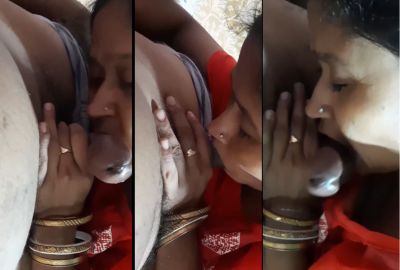 Kinky Tamil aunty's Indian blowjob porn video