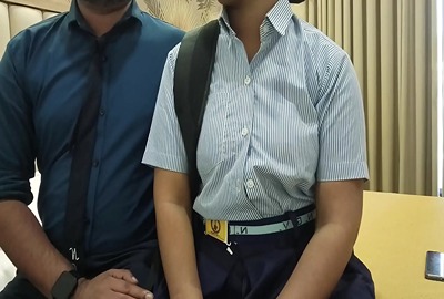 Professor's college sex video with his busty student