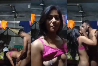 Young guy fucks his wife's pussy in the Indian leaked porn