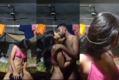 Newly married couple's standing HD desi sex video