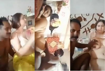 Rajasthani soldier's dehati porn with friend's busty wife