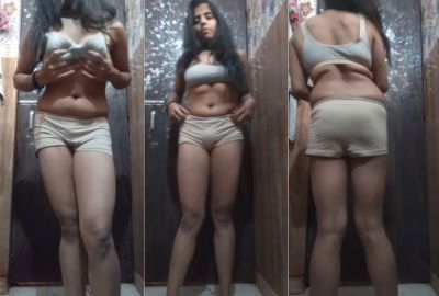 A young girl's stripping MMS for her lover