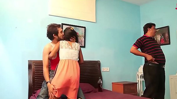 Giving daughter’s fuck in front of father