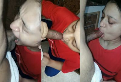 Horny milf gives a desi blowjob to the man
