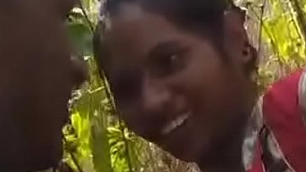 Rustic sister -in -law in the field