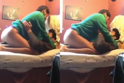 Punjabi girl rides on her lover's dick in desi sex video